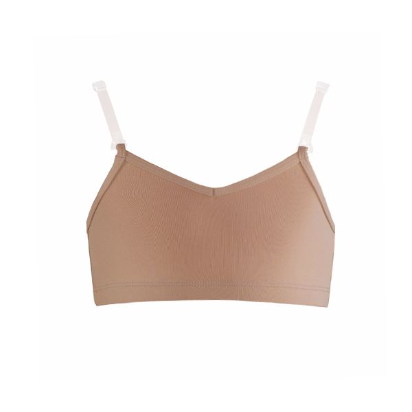 Energetiks Womens Clear Back Bra in Pecan L Ab09